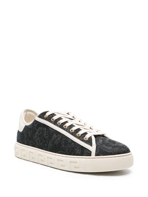 versace barocco high top sneakers|Versace barocco jacquard sneakers.